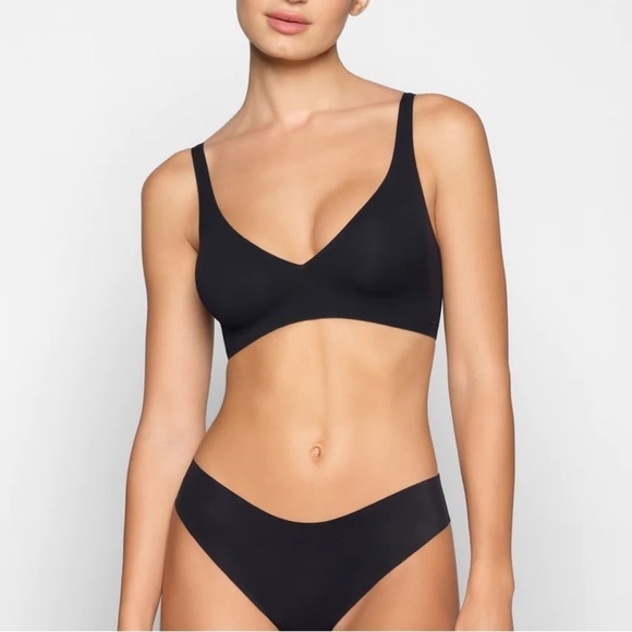 Skims XXS NAKED PLUNGE BRA onyx NWT - Picture 2 of 4